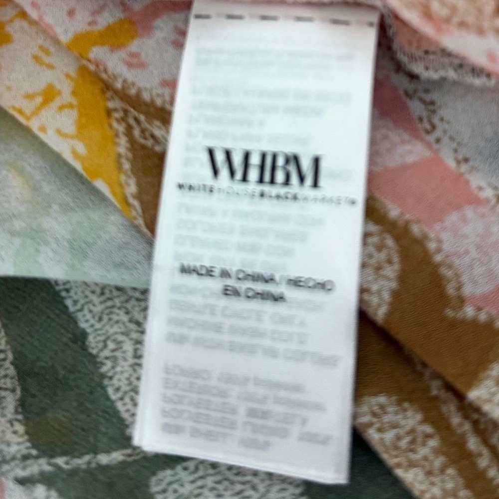 White House Black Market Floral High-Low Ruffle Midi Skirt Multicolor Size 2 - Picture 5 of 11
